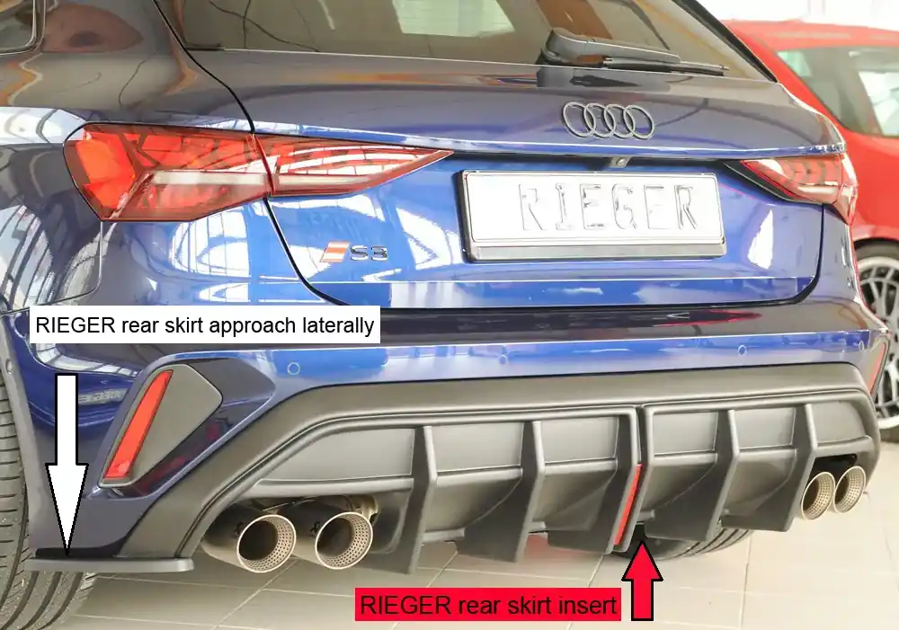 Billig Rieger Heckeinsatz passend für Audi A3 (GY) Sportback ab 06/2024