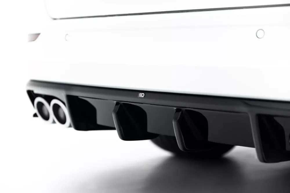 Zertifiziert Diffusor Heck Ansatz passend für VW Golf R Variant Mk8 / Mk8 Facelift