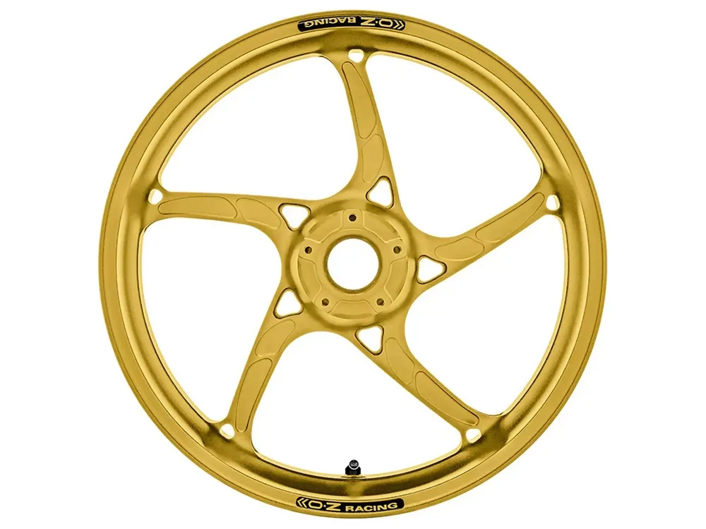 Zertifiziert OZ Piega Aluminium Felgensatz gold matt passend für Kawasaki ZX-4R(R) ZX400P 2023-2024