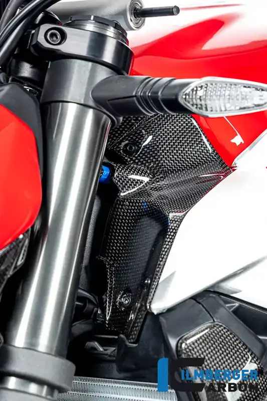 Begrenztes Angebot Ilmberger Carbon Windkanalabdeckung links glänzend passend für Ducati Streetfighter V2 (ab 2022)