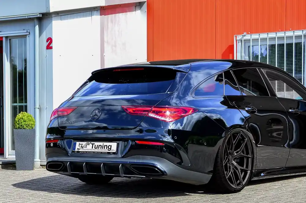 Bestpreis Gefräster Heckansatz passend für Mercedes CLA X118 Shooting Brake AMG-Line ab Baujahr 2019