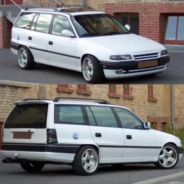 K.A.W. Tieferlegungsfedern passend für Opel Astra F Caravan ab 12/1991 bis 01/1998 Neuheit