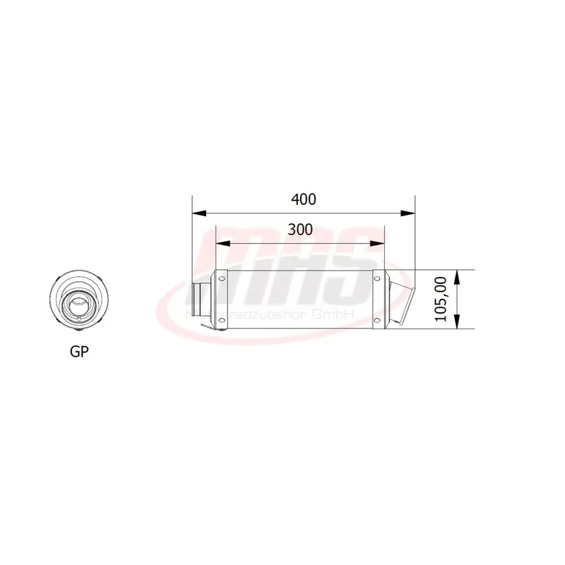 Sonderangebot MIVV GP Endschalldämpfer Edelstahl Schwarz passend für Ducati Monster 795 / 796 / 1100