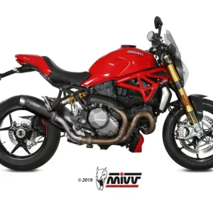Nur Heute MIVV GPpro Endschalldämpfer STEEL BLACK mit Kat passend für Ducati Monster 821/1200 17-21