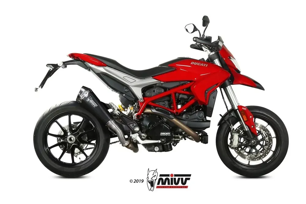 Heißes Angebot MIVV DELTA RACE Endschalldämpfer Edelstahl Schwarz passend für Ducati Hypermotard 939 2016-2018