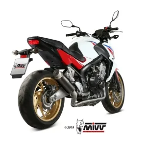 Mega-Angebot MIVV GPPro Edelstahl Schwarz passend für Honda CB 650 F 14-18