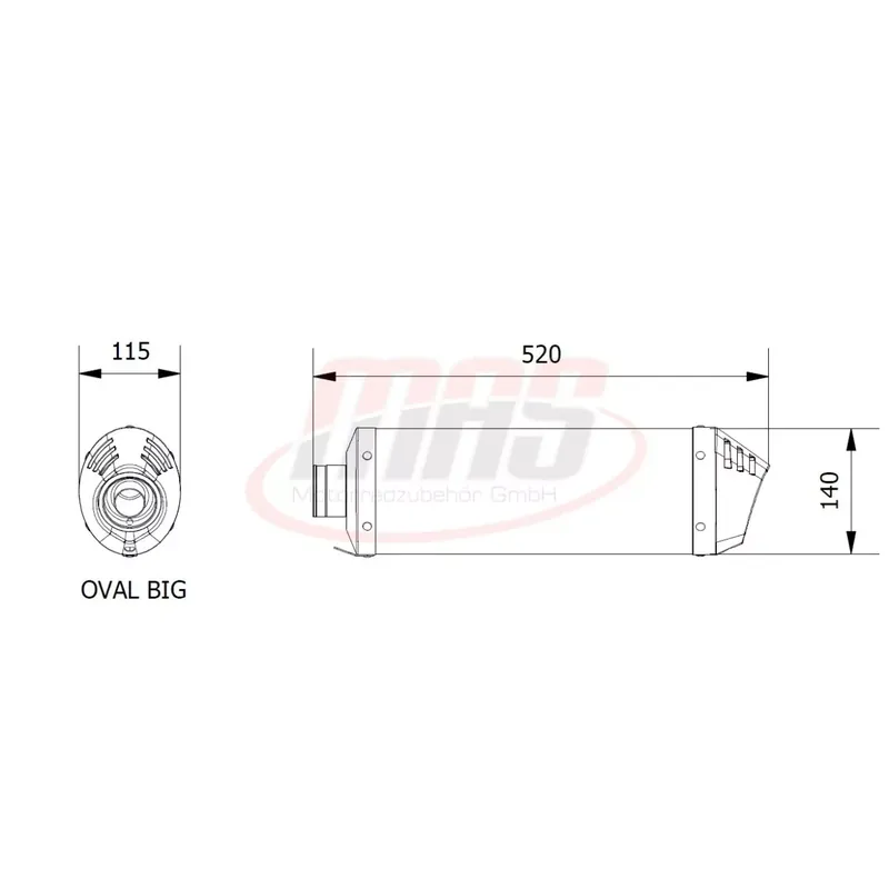 Nur Für Kurze Zeit MIVV Endschalldämpfer passend für BMW K 1200 R/S/GT 05-08