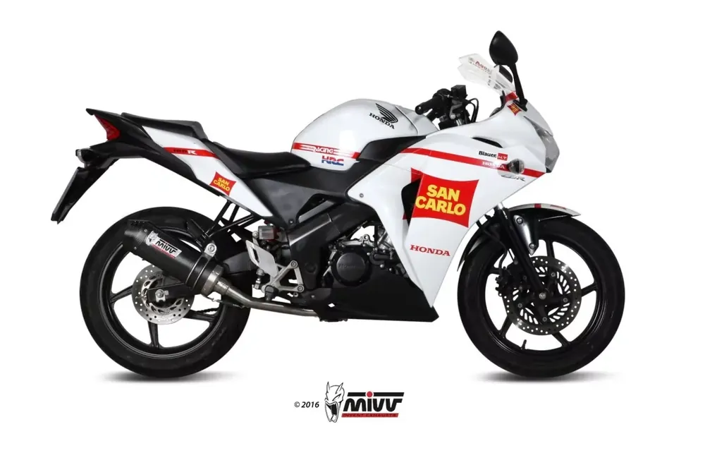 Online Kaufen MIVV Komplettanlage Oval Carbon passend für Honda CBR 125 R 11-