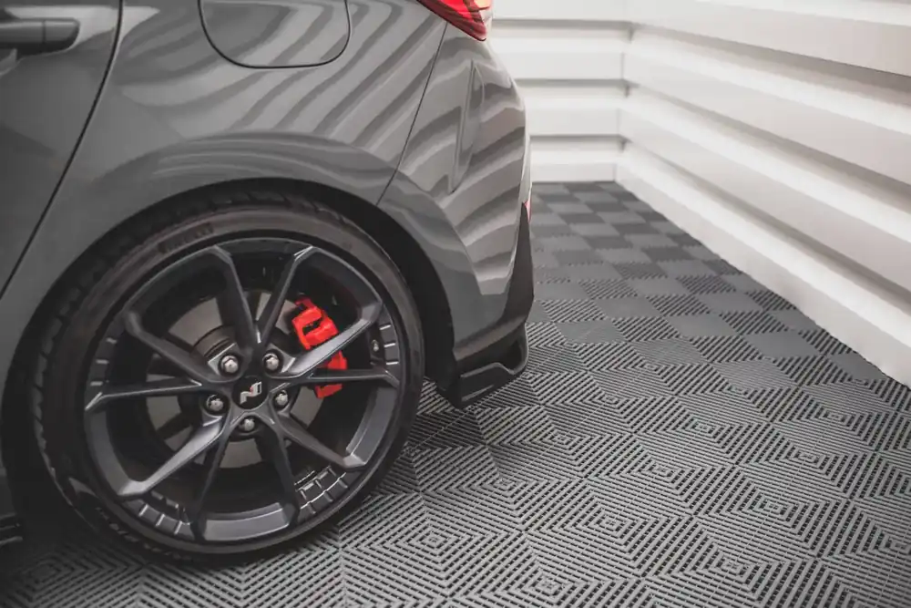 Nur Heute Heck Ansatz Flaps Diffusor V.3 passend für Hyundai I30 N Hatchback Mk3 Facelift