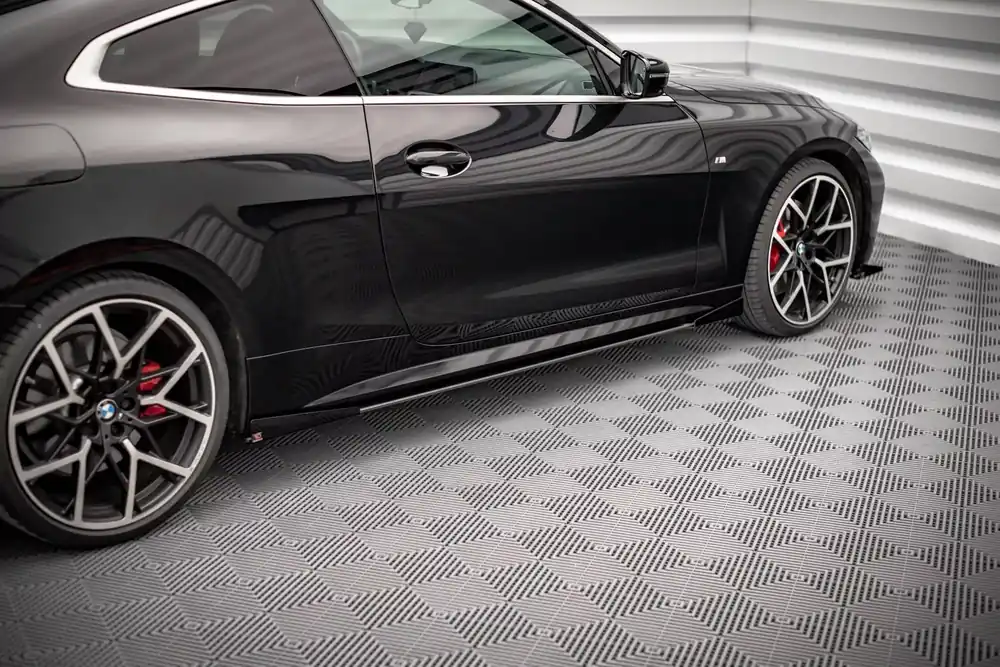 Street Pro Seitenschweller Ansatz + Flaps passend für BMW 4er M-Paket / M440i G22 / G23 / G22 Facelift / G23 Facelift Top-Preis