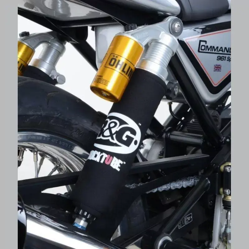 Begrenztes Angebot R&G Stoßdämpfer Protektor Set passend für Royal Enfield 650 Interceptor / Continental GT ab 2019