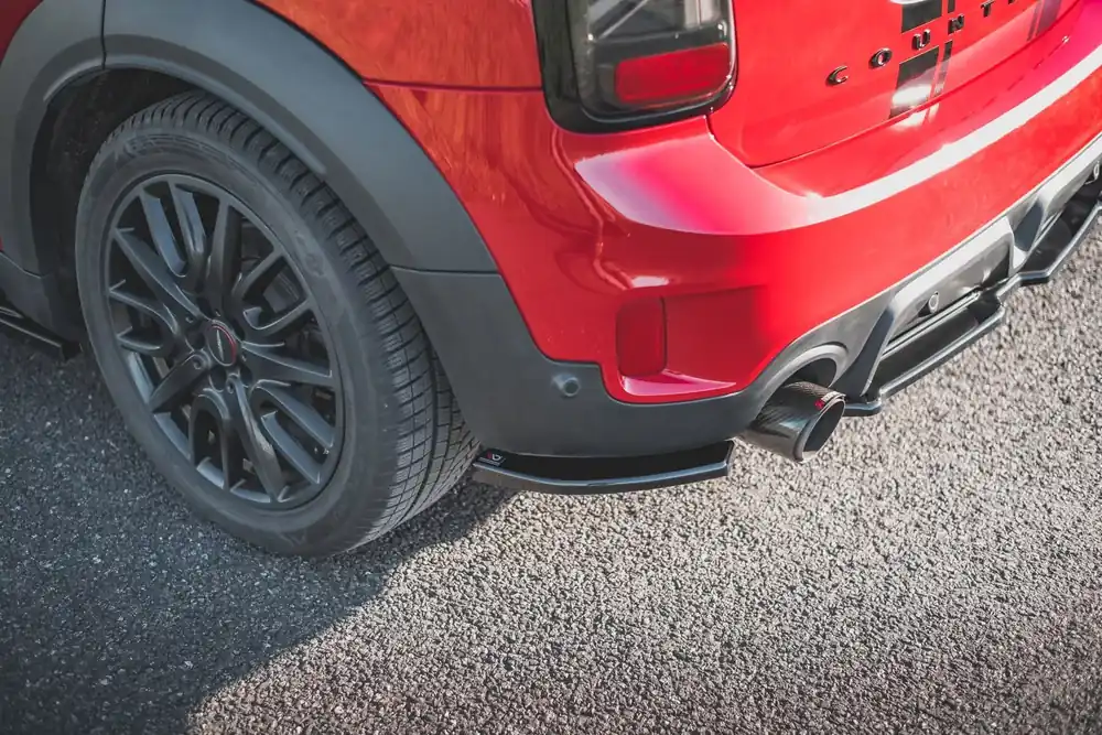 Heck Ansatz Flaps Diffusor passend für Mini Countryman Mk2 F60 JCW Geprüft