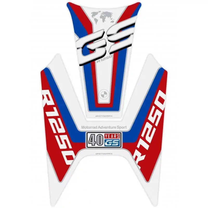 Motografix 3D Gel Tank Pad Protector passend für BMW R 1250 GS 40th Garantierte Lieferung