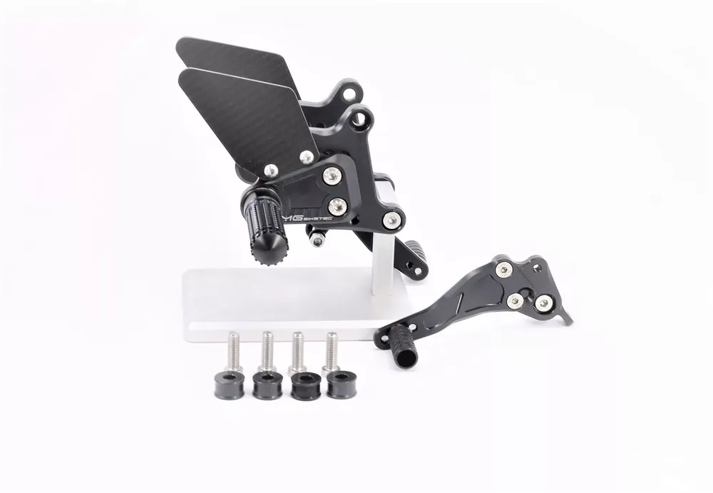 MG Biketec Sportfussrastenanlage passend für Ducati 848 ab 2008 Echt