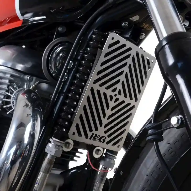 Must-Have R&G Kühlergitter Ölkühler Schutz Edelstahl passend für Royal Enfield Interceptor 650 / Continental GT 650 ab 2019