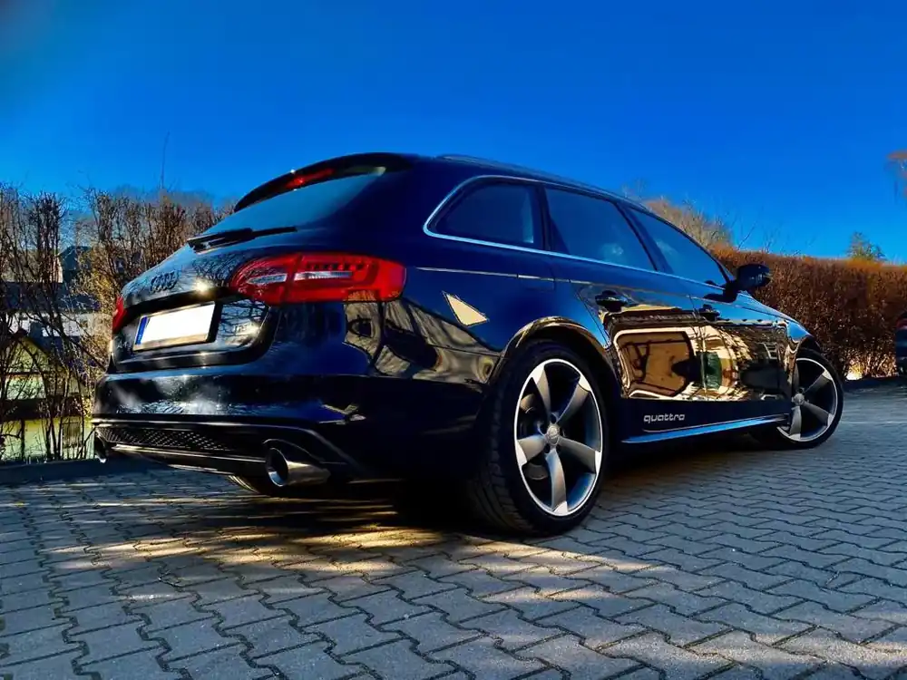 Ausverkauf FOX Endschalldämpfer passend für Audi A4 B8 / A5 8T Quattro – 1x100 Typ 25 rechts/links