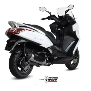 Preisknaller MIVV URBAN Komplettanlage aus Edelstahl inkl. Kat passend für Kymco Downtown 350 15-