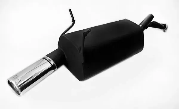 Ulter Sportendschalldämpfer passend für Renault Megane Scenic 1995–2002 – 1 Endrohr oval 120×80 Echt