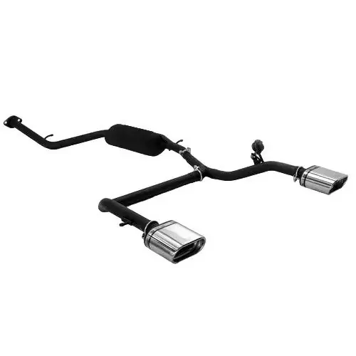 Ulter Sportauspuff passend für Toyota IQ 2009-2015 mit 2 ovalen Duplex Endrohren 145×75 Ausverkauf