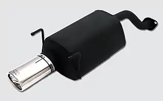 Ausverkauf Ulter Sportauspuff passend für Honda CRX Del Sol 1992-1998 – 1 Endrohr oval 120×80