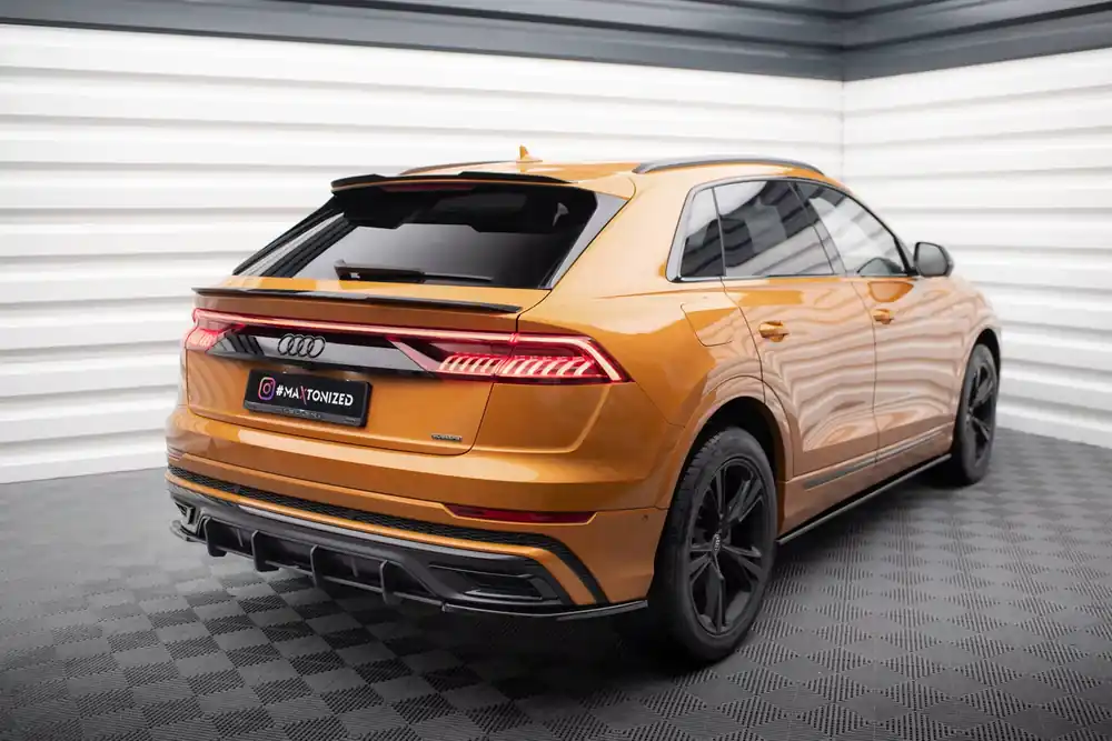 Finale Aktion Heck Ansatz Flaps Diffusor passend für Audi Q8 S-line Mk1