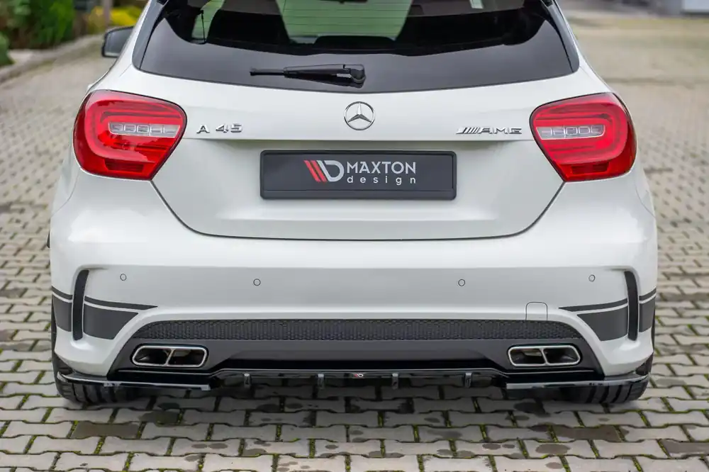 Heck Ansatz Flaps Diffusor passend für Mercedes A45 AMG W176 Super-Preis