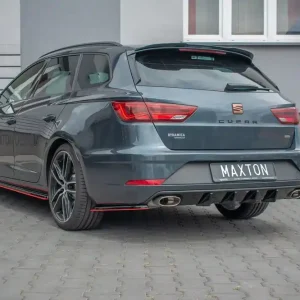 Abverkauf Diffusor Heck Ansatz V.1 passend für Seat Leon Cupra Mk3 FL Sportstourer
