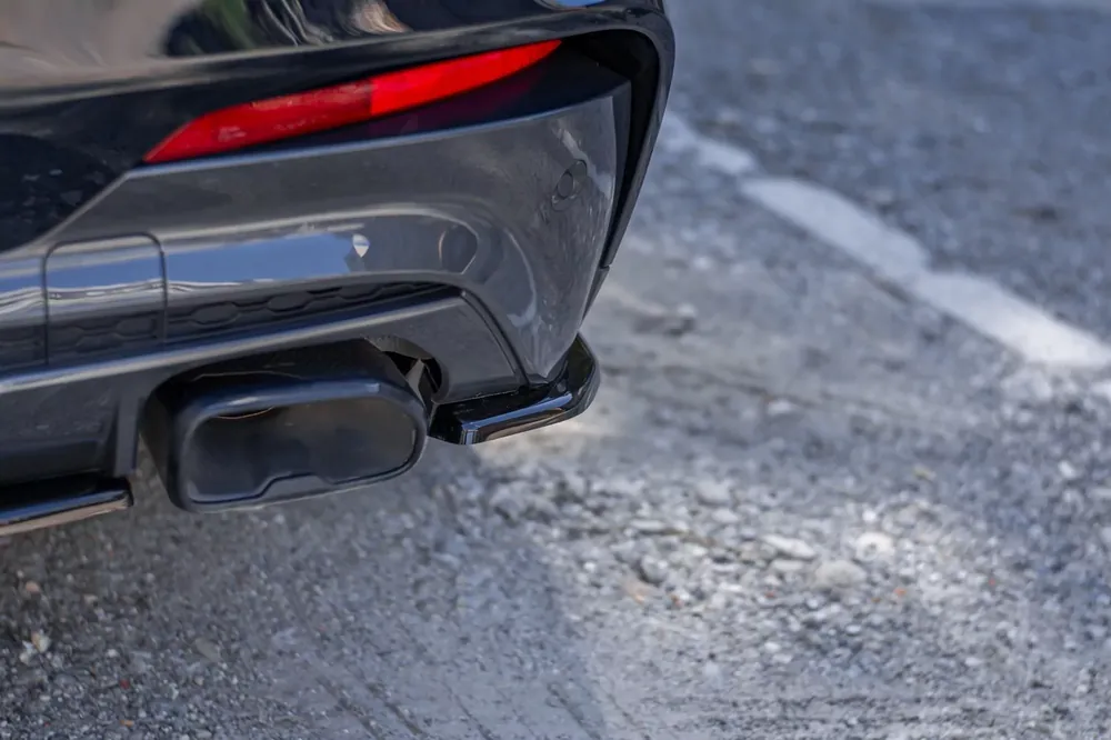 Echt Heck Ansatz Flaps Diffusor passend für BMW X4 M40i G02