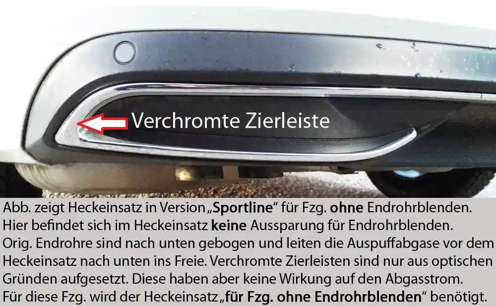 Schneller Versand Rieger Heckeinsatz passend für Skoda Superb III (3T/3V) Limousine 11.18–07.19