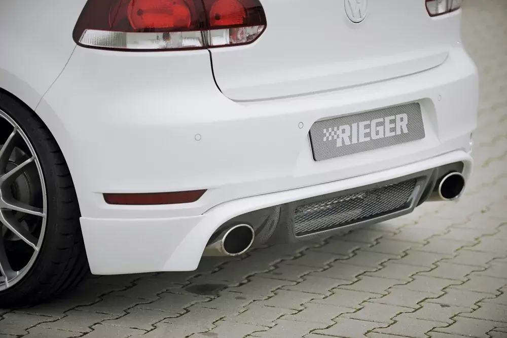 Super-Preis Rieger Heckschürzenansatz passend für VW Golf 6 GTD 5-tür.