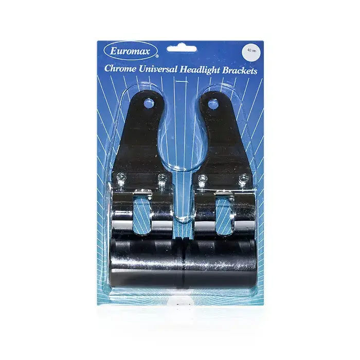 Lampenhalter Universal 38–42 mm chrom verchromt mit Vibrationsgummi (Paar) Top-Preis