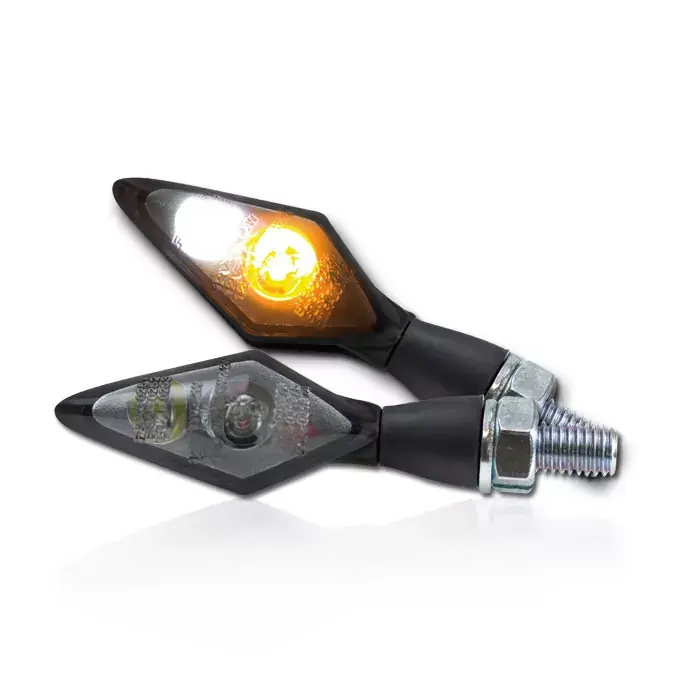 LED-Blinker Standlichtkombi Spark schwarz Alu M8 E-geprüft Begrenztes Angebot