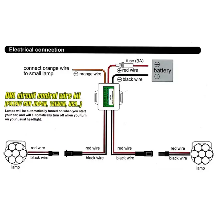Knallerangebot LED-Tagfahrlichtset "7 LEDs" rund Ø75mm E-geprüft