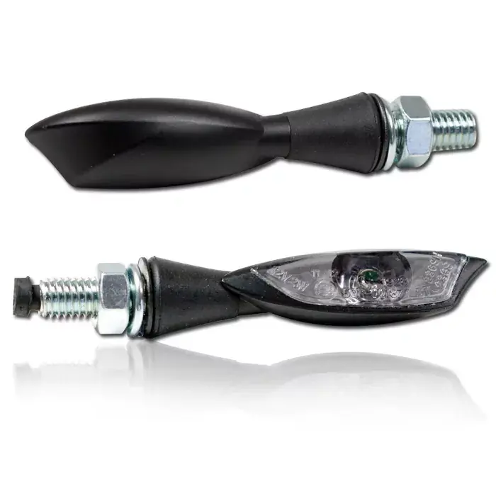 Sonderaktion LED-Blinker "Shadow light" getönt schwarz-matt E-geprüft Paar M8