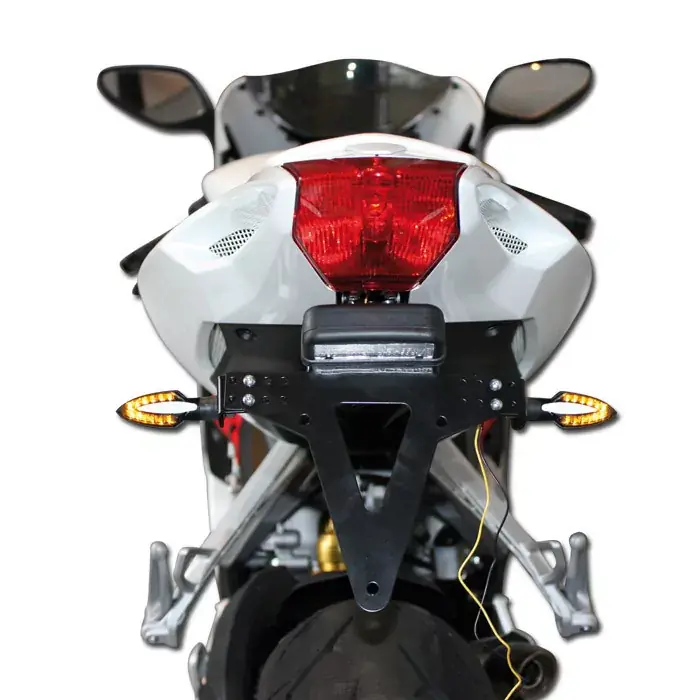 Aktuell LED-Blinker Sliver schwarz getönt E-geprüft