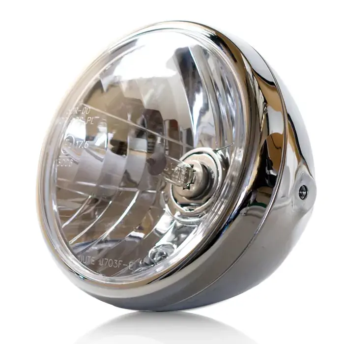 Schneller Versand H4-Scheinwerfer Nevo 7 Chrom klar mit Standlicht 4W E-geprüft