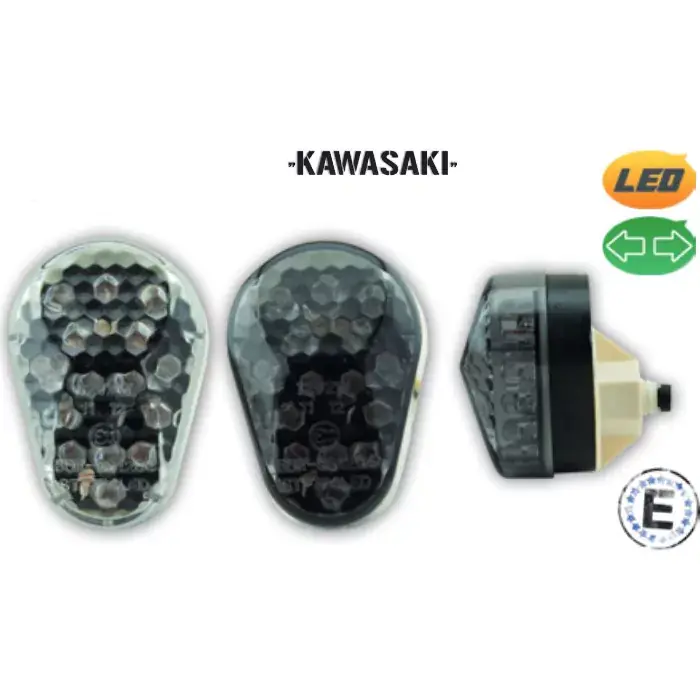 Nur Für Kurze Zeit LED-Verkleidungsblinker passend für Kawasaki klar Paar E-geprüft