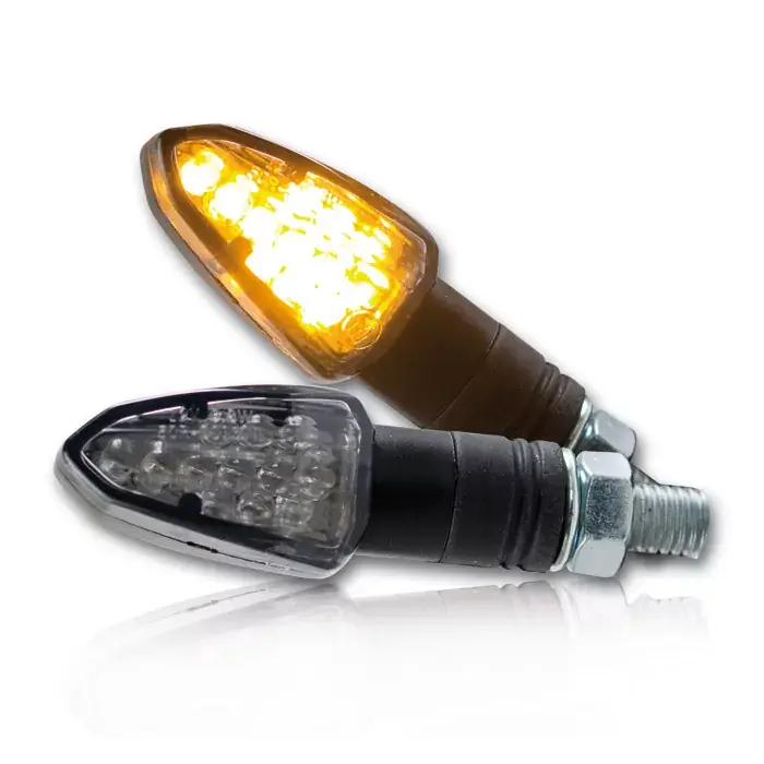 Schnäppchen LED-Blinker Lizzard schwarz getönt E-geprüft