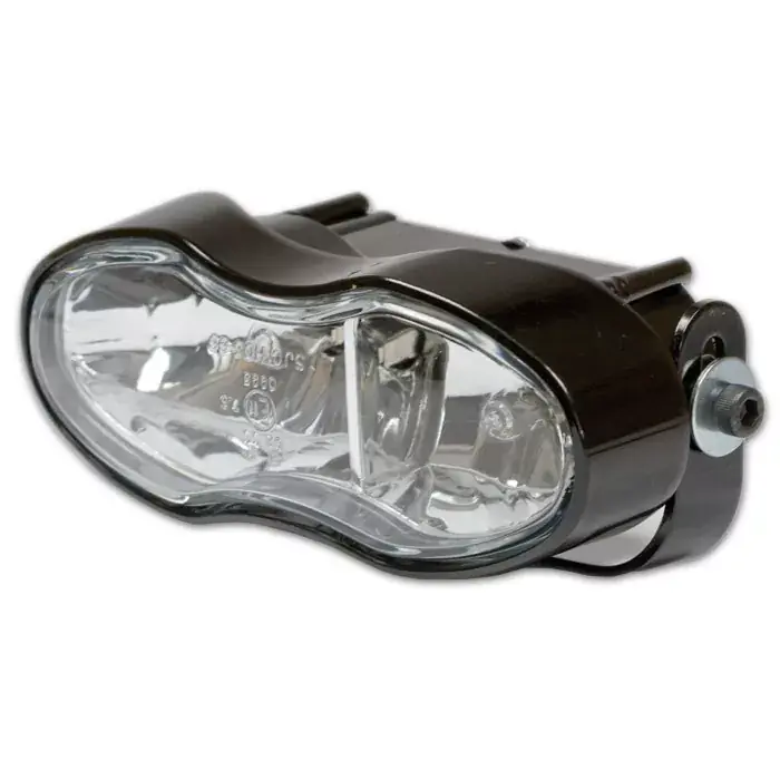 Doppelscheinwerfer Sirius schwarz 2x H3/55W E-geprüft mit Halter Sichere Zahlung