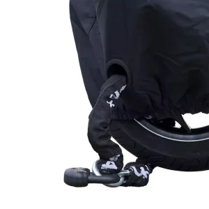 Abdeckplane Alfa schwarz passend für Piaggio MP3 / Gilera Fuoco mit Topcase Preisknaller