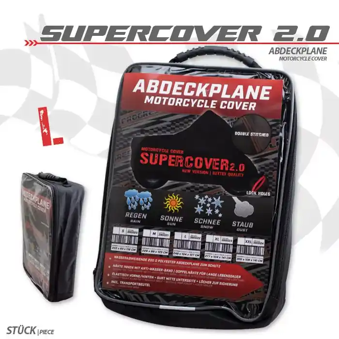 Abdeckplane Supercover 2.0 Größe L schwarz wasserfest Beliebt