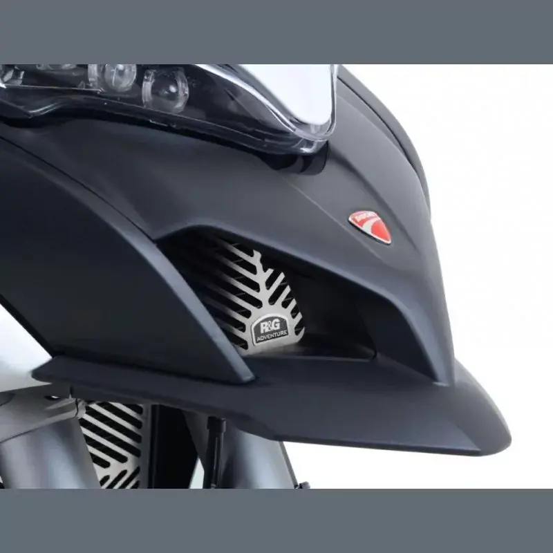 Mega-Angebot R&G Öl Kühlergitter Edelstahl passend für Ducati Multistrada 950 / 1200 / 1260 / Enduro / V2