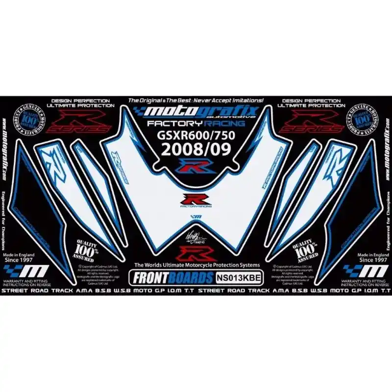Motografix Steinschlagschutz passend für Suzuki GSX-R 600 / 750 2008-2010 Nur Heute