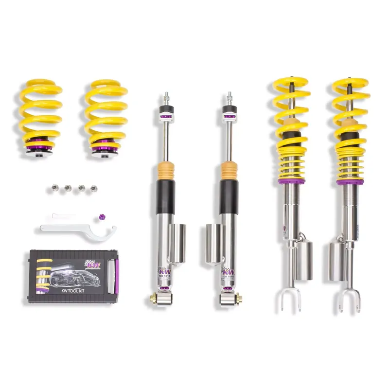 KW Gewindefahrwerk V3 inox passend für Audi A6 Avant (4F) 4F5, C6 Allrad 11/2004–08/2011 Nur Heute