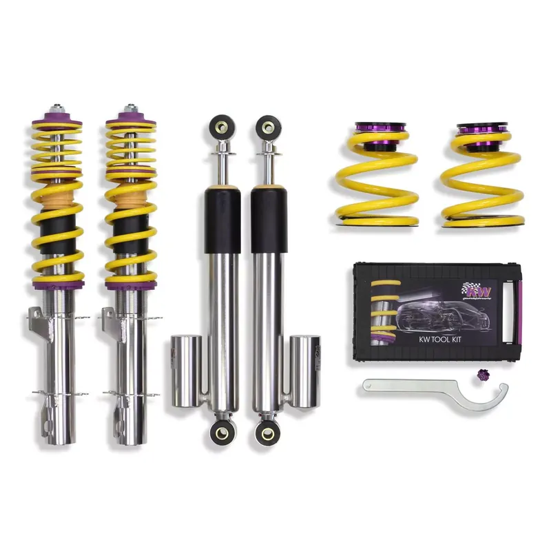 KW Gewindefahrwerk V3 inox passend für SEAT Leon (1M1) Allrad 11/1999–06/2006 Garantierte Lieferung