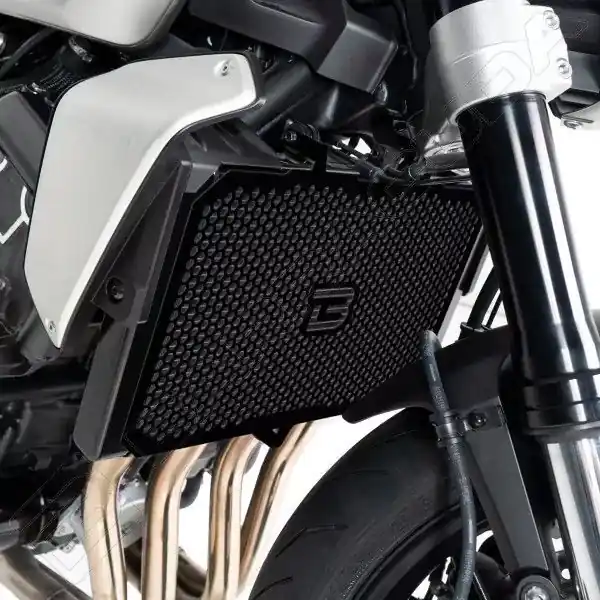 Sofort Bestellen Barracuda Kühlerschutz Aluminium schwarz passend für Honda CB1000R SC80 & CB1000 Hornet SC86