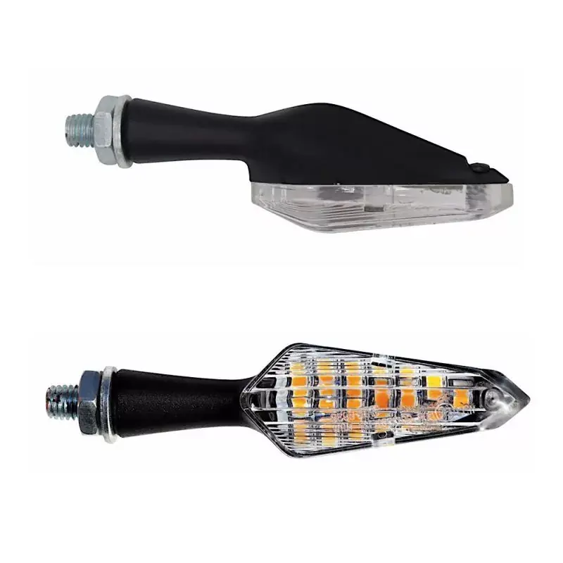 FAR LED Blinker Arrow Dark Line Orange Laufblinker E-geprüft Paar M8 Ausverkauf