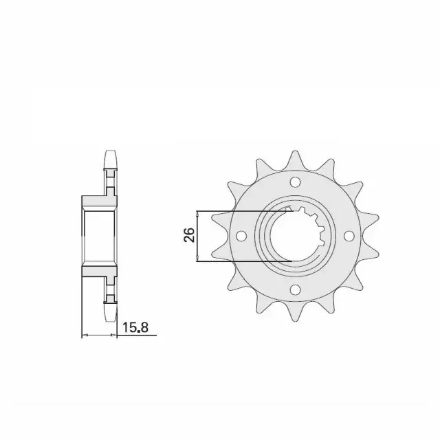 Ritzel 16 Zähne Teilung 525 passend für Honda VFR750R RC30 Markenprodukt