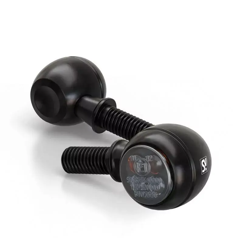 Finale Aktion SHIN YO Circula-S LED 2in1 Blinker-Positionslicht-Kombination, vorn, schwarz/rauchgrau (Paar)