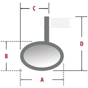 Versand Am Gleichen Tag HIGHSIDER Lenkerendenspiegel Victory-RIM Schwarz mit LED Blinker